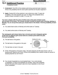 12-1 Additional Practice Probability Events Answer Key