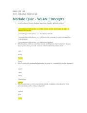 12.8.2 Module Quiz - Wlan Concepts