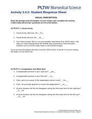 2.4 2 Student Response Sheet Activity 11 Answers