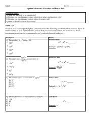 4-2 Skills Practice Powers Of Binomials Answer Key