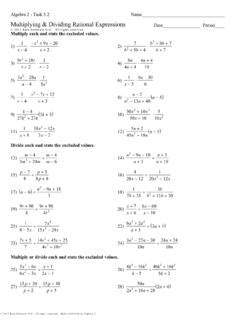 8-1 Practice Multiplying And Dividing Rational Expressions