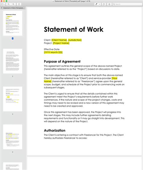 A Properly Written Statement Of Work Will