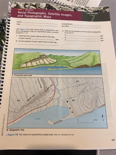 Aerial Photographs Satellite Images And Topographic Maps Lab Report 7