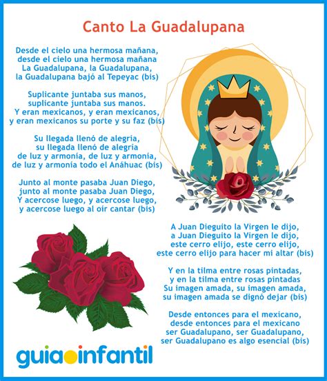 Alabanzas Letra Cantos Ala Virgen De Guadalupe Para Imprimir