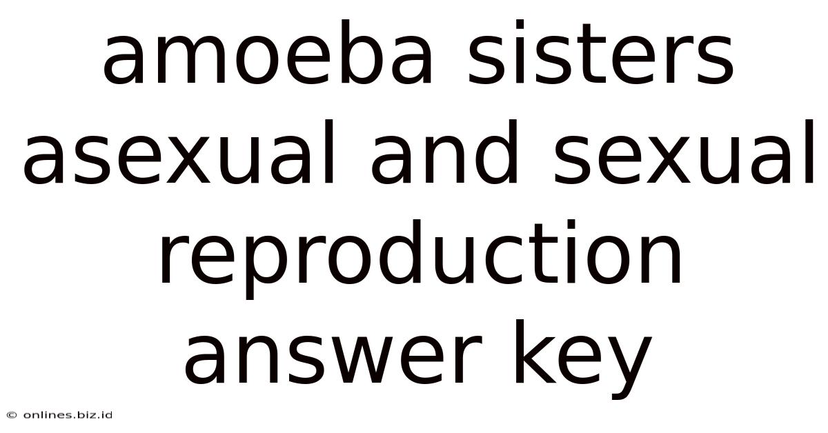 Amoeba Sisters Asexual And Sexual Reproduction Answer Key