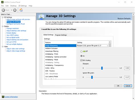 Are Standard Settings That Control How The Screen