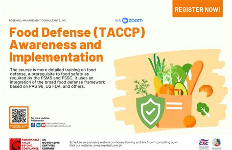 As Part Of An Operation's Food Defense Program Management Should