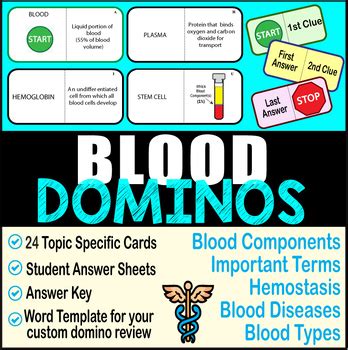 Blood Evidence Domino Review Activity Answers