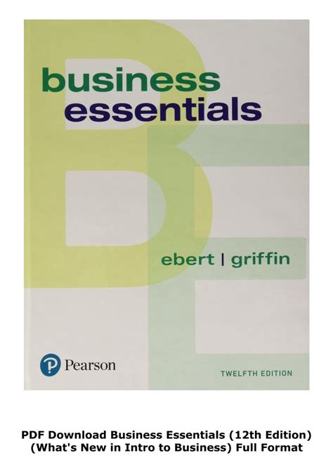 Business Essentials 12th Edition Online Free