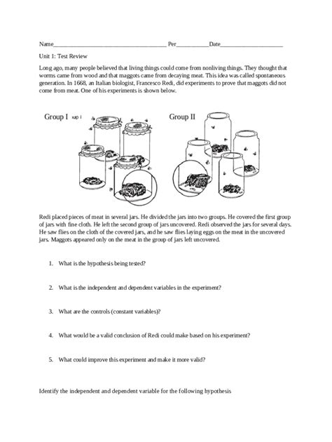 Can You Spot The Scientific Method Worksheet Answer Key