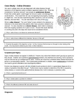 Case Study Celiac Disease Answer Key