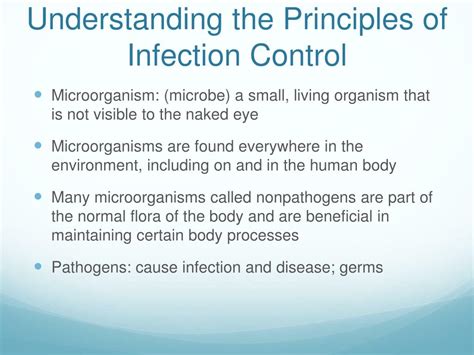 Chapter 15 1 Understanding The Principles Of Infection Control