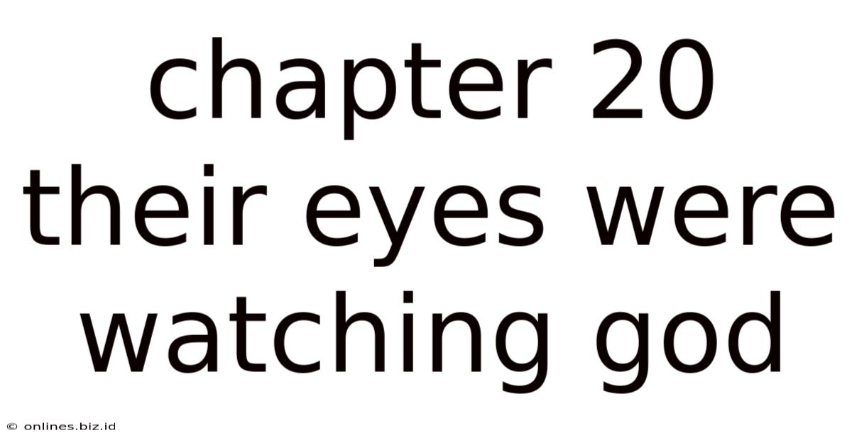Chapter 20 Their Eyes Were Watching God