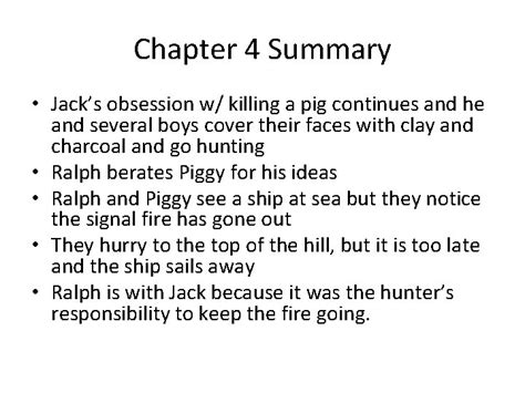 Chapter Summaries Lord Of The Flies