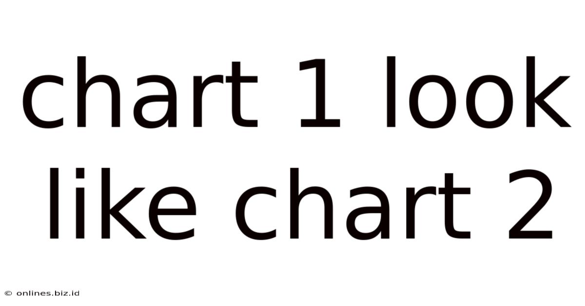 Chart 1 Look Like Chart 2