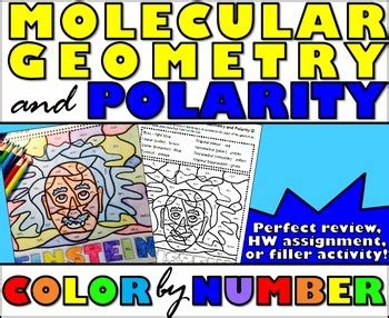 Color By Number Molecular Geometry And Polarity