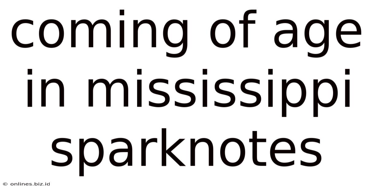 Coming Of Age In Mississippi Sparknotes