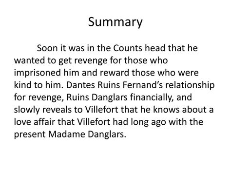 Count Of Monte Cristo Chapter Summaries