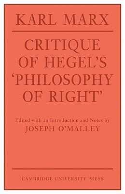 Critique Of Hegel's Philosophy Of Right