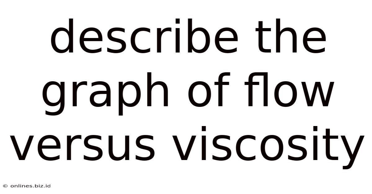 Describe The Graph Of Flow Versus Viscosity