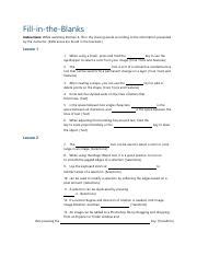 Domain 4 Lesson 2 Fill In The Blanks