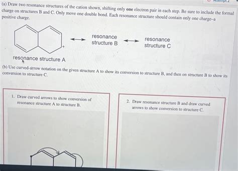 Draw Two Resonance Structures Of The Cation Shown