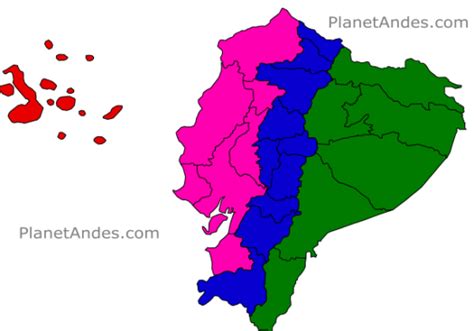 Ecuador Divide Los Andes En Varias Regiones.