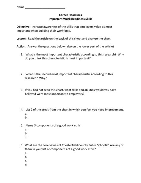 Employment And Career Readiness Job Interview Part 1 Answer Key