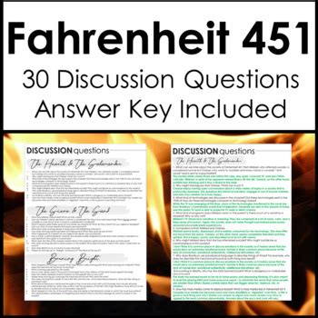 Fahrenheit 451 Student Workbook Answer Key