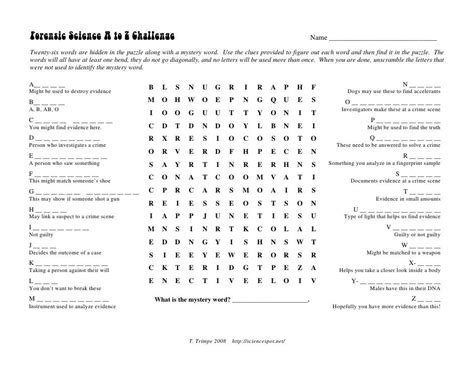 Forensic Science A To Z Challenge