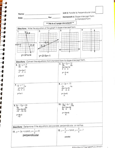 Gina Wilson All Things Algebra 2015 Answers Unit 11