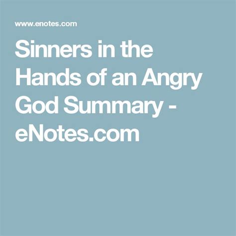 Hands Of An Angry God Summary