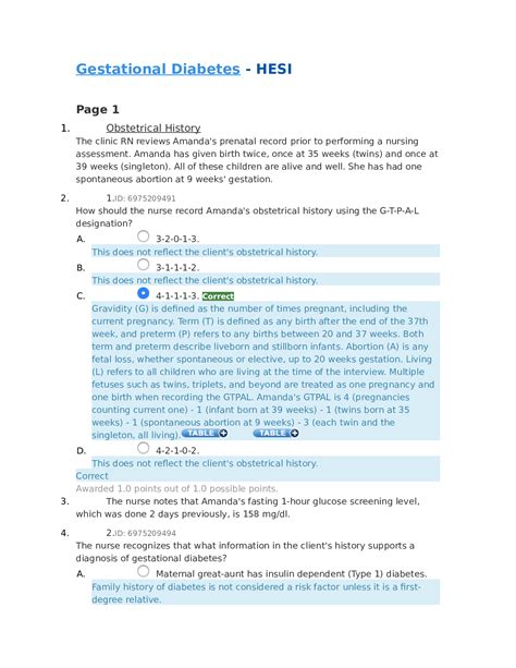 Hesi Case Study On Gestational Diabetes