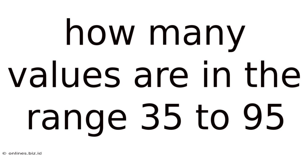How Many Values Are In The Range 35 To 95