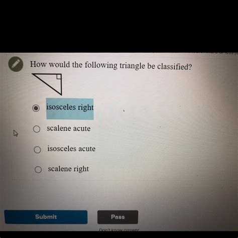 How Would The Following Triangle Be Classified