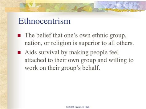 Identify An Accurate Statement About Ethnocentrism.