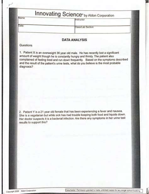 Innovating Science By Aldon Corporation Worksheet Answers