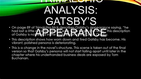 Is Nick's Labeling Of Gatsby As Trimalchio Fitting