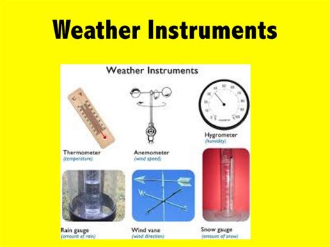 Lab Activity Weather Instruments Answer Key