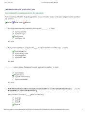 Less Pesticides And More Ipm Quiz