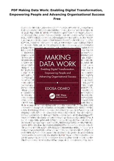 Making Data Work 4th Edition Pdf