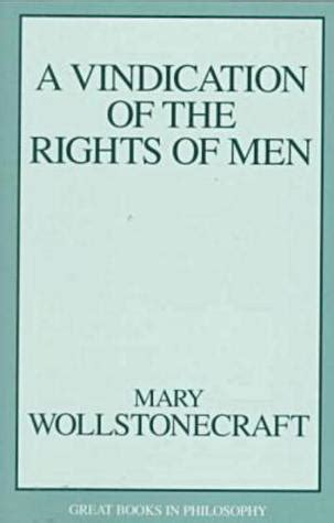 Mary Wollstonecraft A Vindication Of The Rights Of Man