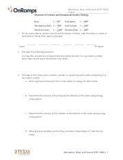 Mechanics Heat And Sound Phy 302k Answer Key