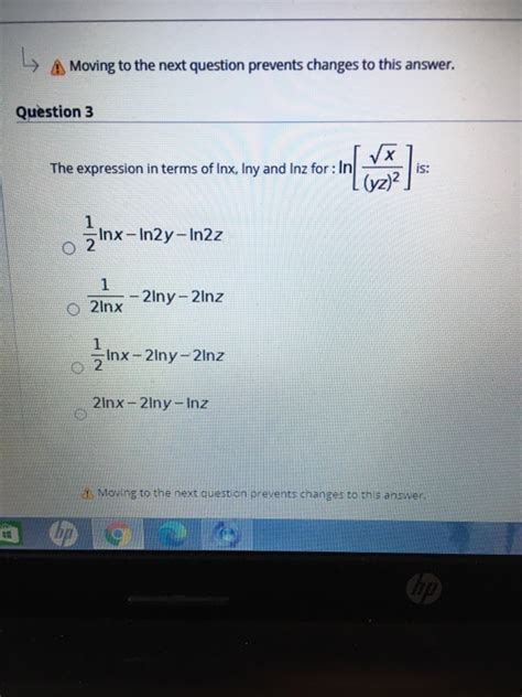 Moving To The Next Question Prevents Changes To This Answer