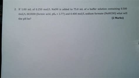 Naoh Was Added To A 7.75