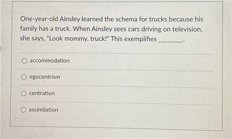 One Year Old Ainsley Learned The Schema For Trucks