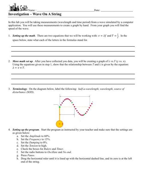 Phet Waves On A String Answer Key Pdf