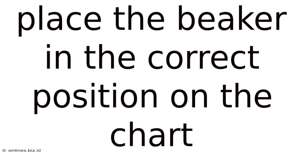 Place The Beaker In The Correct Position On The Chart