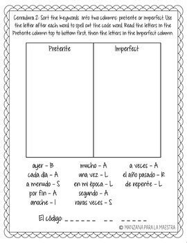 Preterite Vs Imperfect #1 Conjuguemos Answers