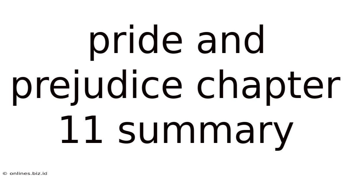 Pride And Prejudice Chapter 11 Summary